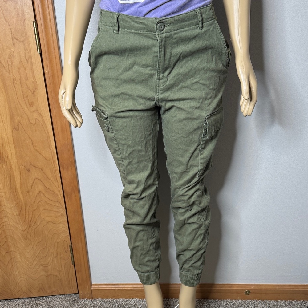 H&M Green Cargo Jogger Pants